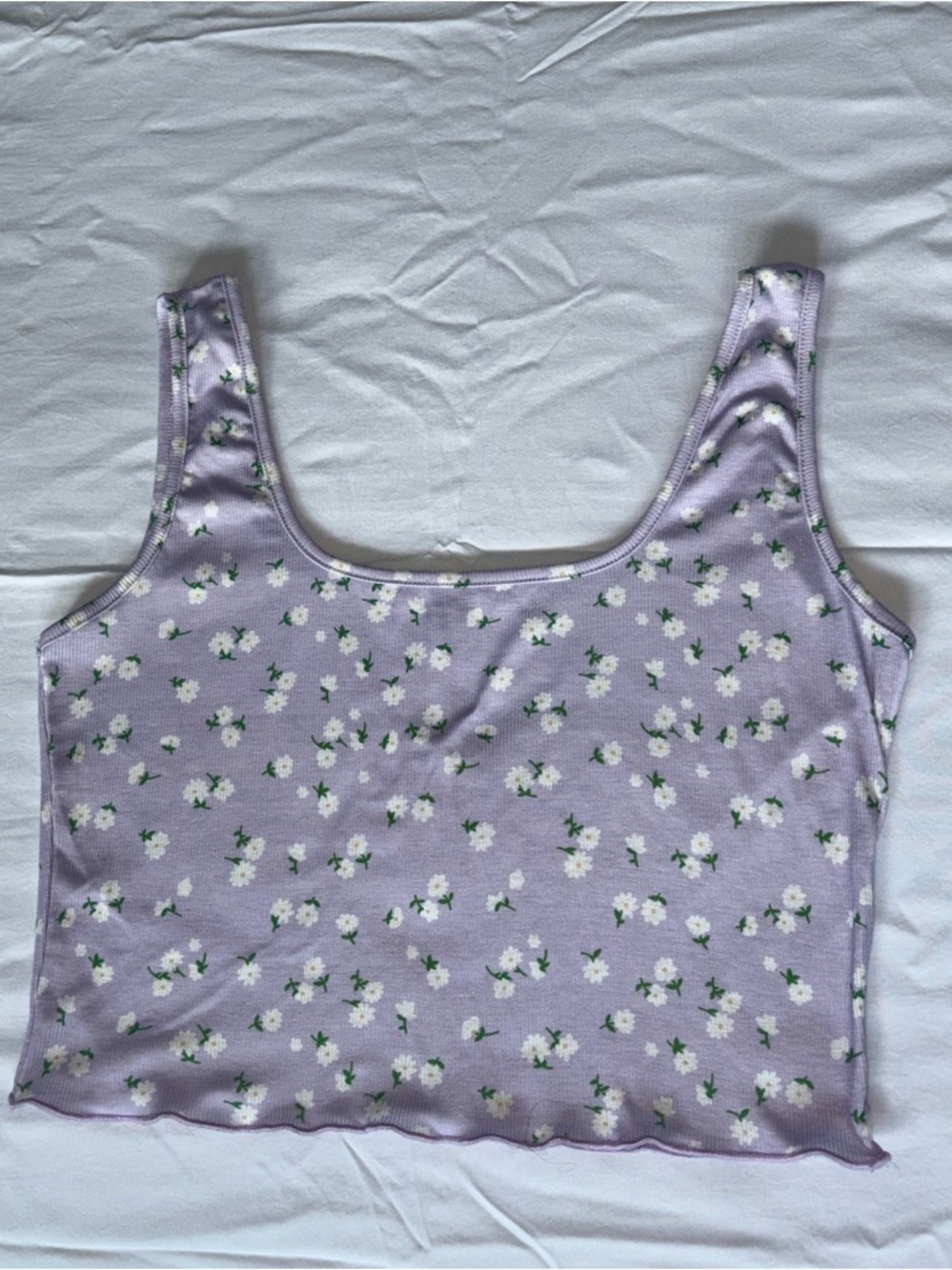 Purple floral tank